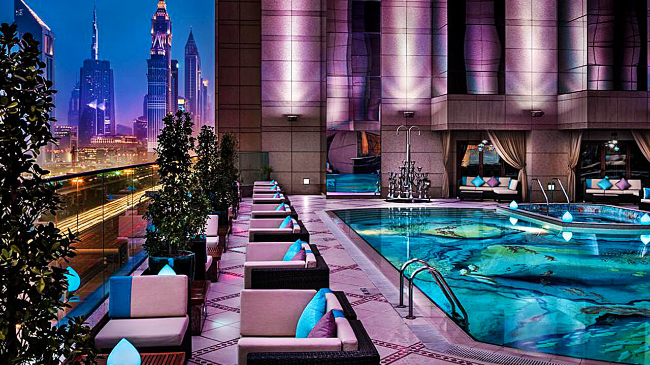 Dokuz Restaurants with Pool access and night city view
