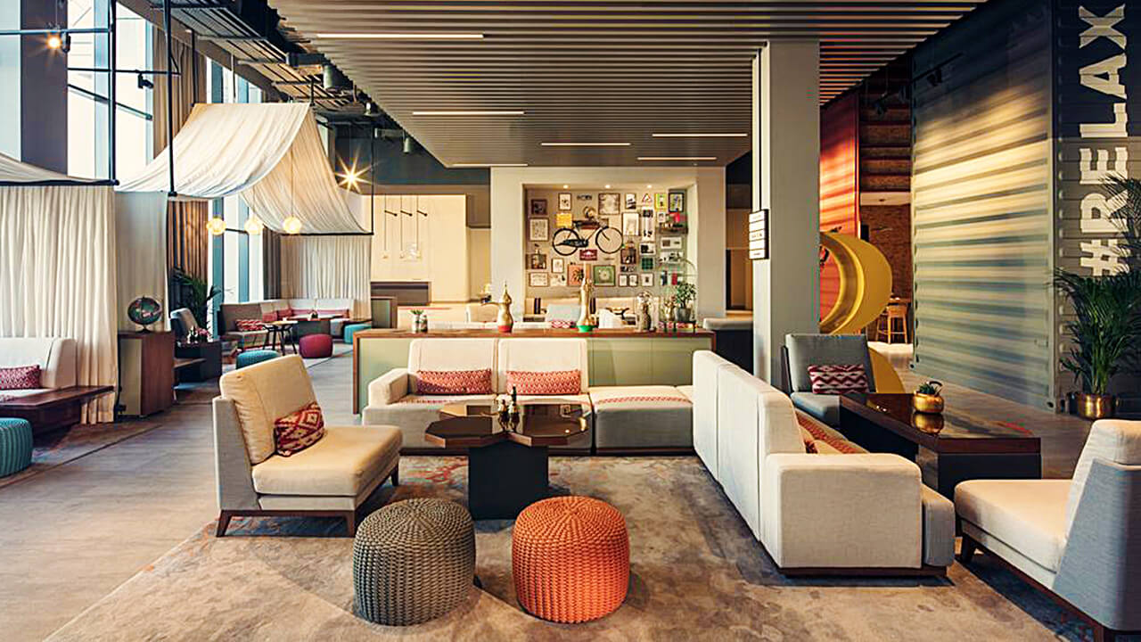 Modern design Beautiful Hotel Lobby