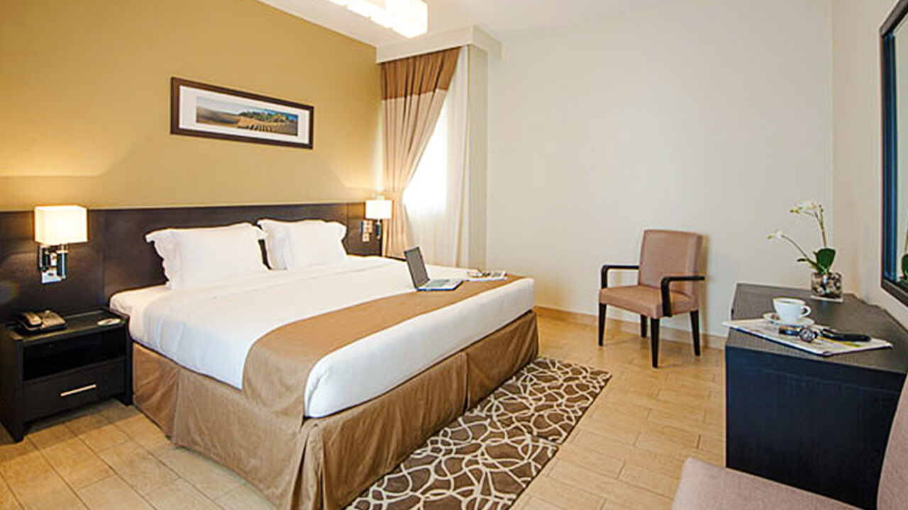 Dubai World Trade Center Apartments Master king size bed room