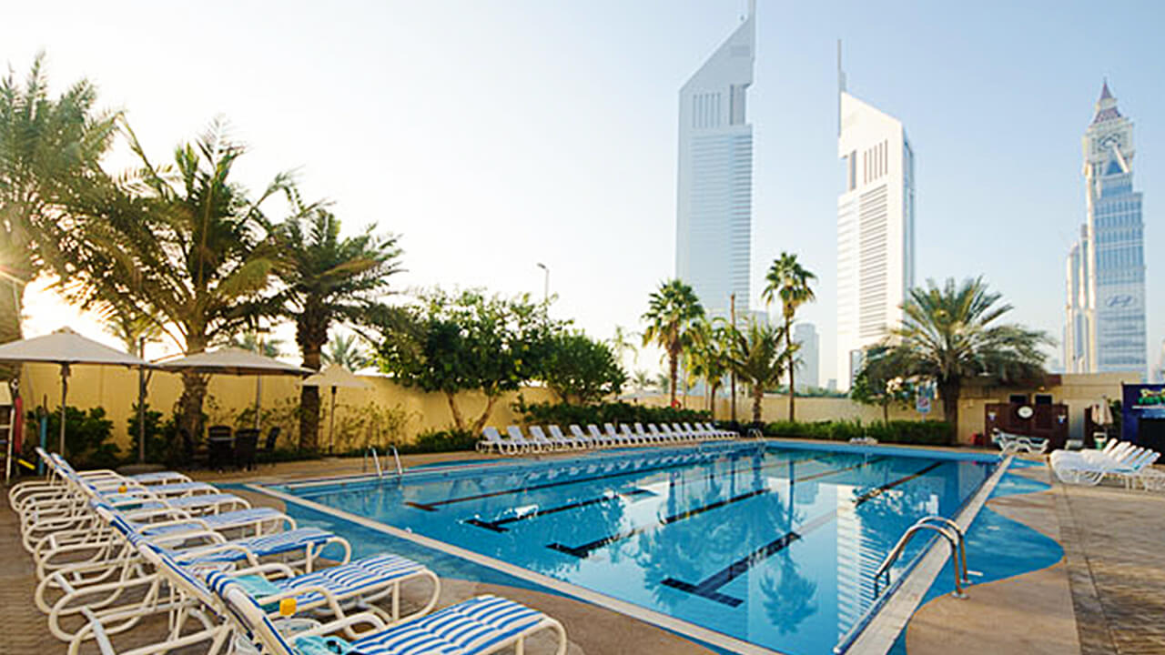 Swim some laps in the temperature controlled swimming pool